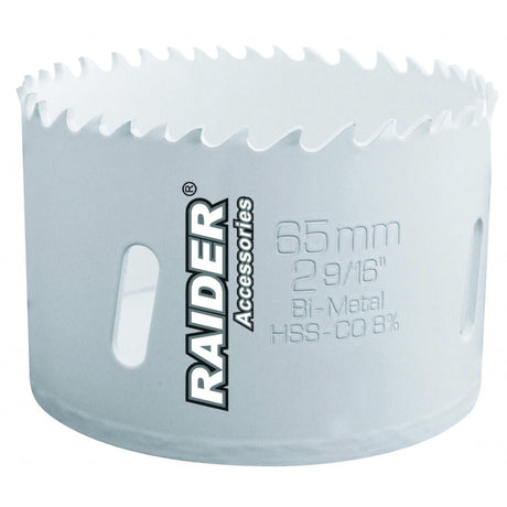 RAIDER Carota bi - metal HSS 8%Co pentru metal si inox ø 83mm RD Fabricat din otel rapid with Cobalt content up to 8% Potrivit pentru gaurirea diferitelor tipuri de metale si Inox Diame Raider - scule electrice si unelte profesionale - BricoMart