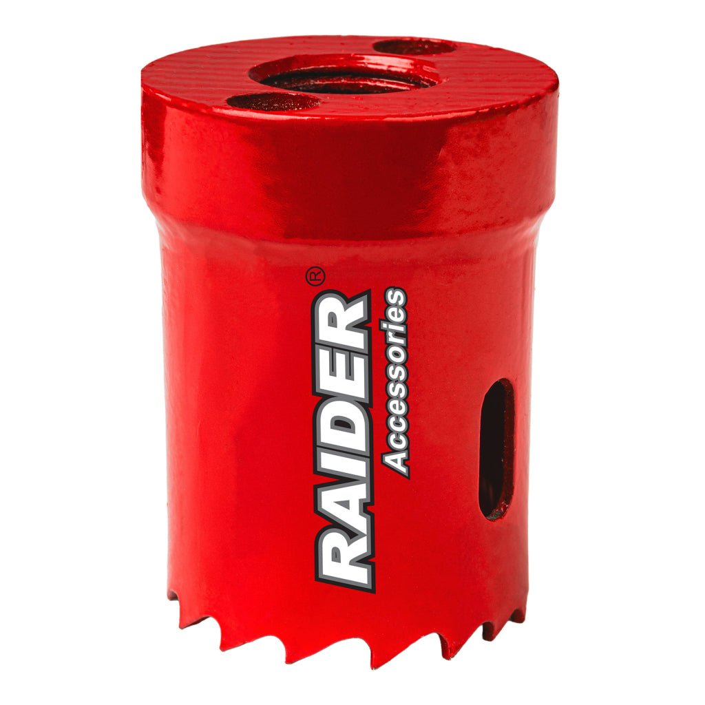 RAIDER Carota bi - metal pentru lemn si metal ø 35mm RD Precizie inalta la taierea gaurilor perfect rotunde Potrivit pentru gaurit lemn si metale neferoase Fabricat din otel ra Raider - scule electrice si unelte profesionale - BricoMart