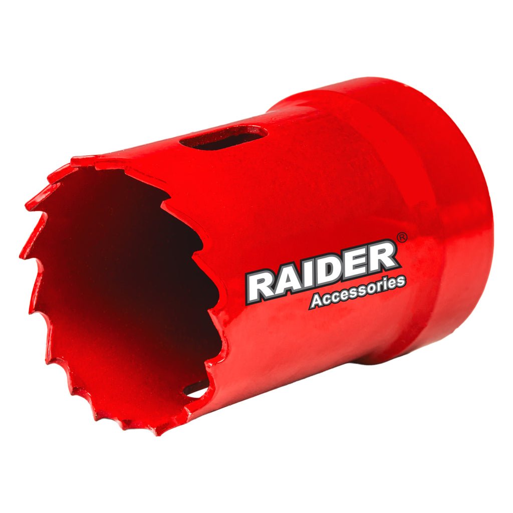 RAIDER Carota bi - metal pentru lemn si metal ø 35mm RD Precizie inalta la taierea gaurilor perfect rotunde Potrivit pentru gaurit lemn si metale neferoase Fabricat din otel ra Raider - scule electrice si unelte profesionale - BricoMart