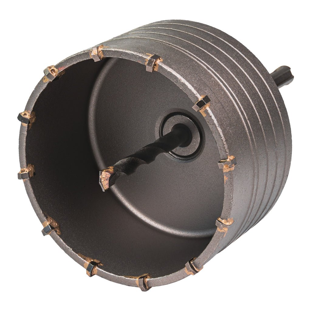 RAIDER Carota gaurire beton cu tija si burghiu 100mm SDS - plus Precizie și Control: Datorită ghidajului și construcției fiabile, carota pentru beton garantează stabilitate și precizie Raider - scule electrice si unelte profesionale - BricoMart