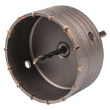 RAIDER Carota gaurire beton cu tija si burghiu 120mm SDS - plus Precizie și Control: Datorită ghidajului și construcției fiabile, carota pentru beton garantează stabilitate și precizie Raider - scule electrice si unelte profesionale - BricoMart