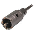 RAIDER Carota gaurire beton cu tija si burghiu 40mm SDS - plus Precizie și Control: Datorită ghidajului și construcției fiabile, carota pentru beton garantează stabilitate și precizie Raider - scule electrice si unelte profesionale - BricoMart