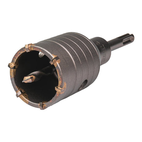 RAIDER Carota gaurire beton cu tija si burghiu 50mm SDS-plus Precizie și Control: Datorită ghidajului și construcției fiabile, carota pentru beton garantează stabilitate și precizie Raider - scule electrice si unelte profesionale - BricoMart