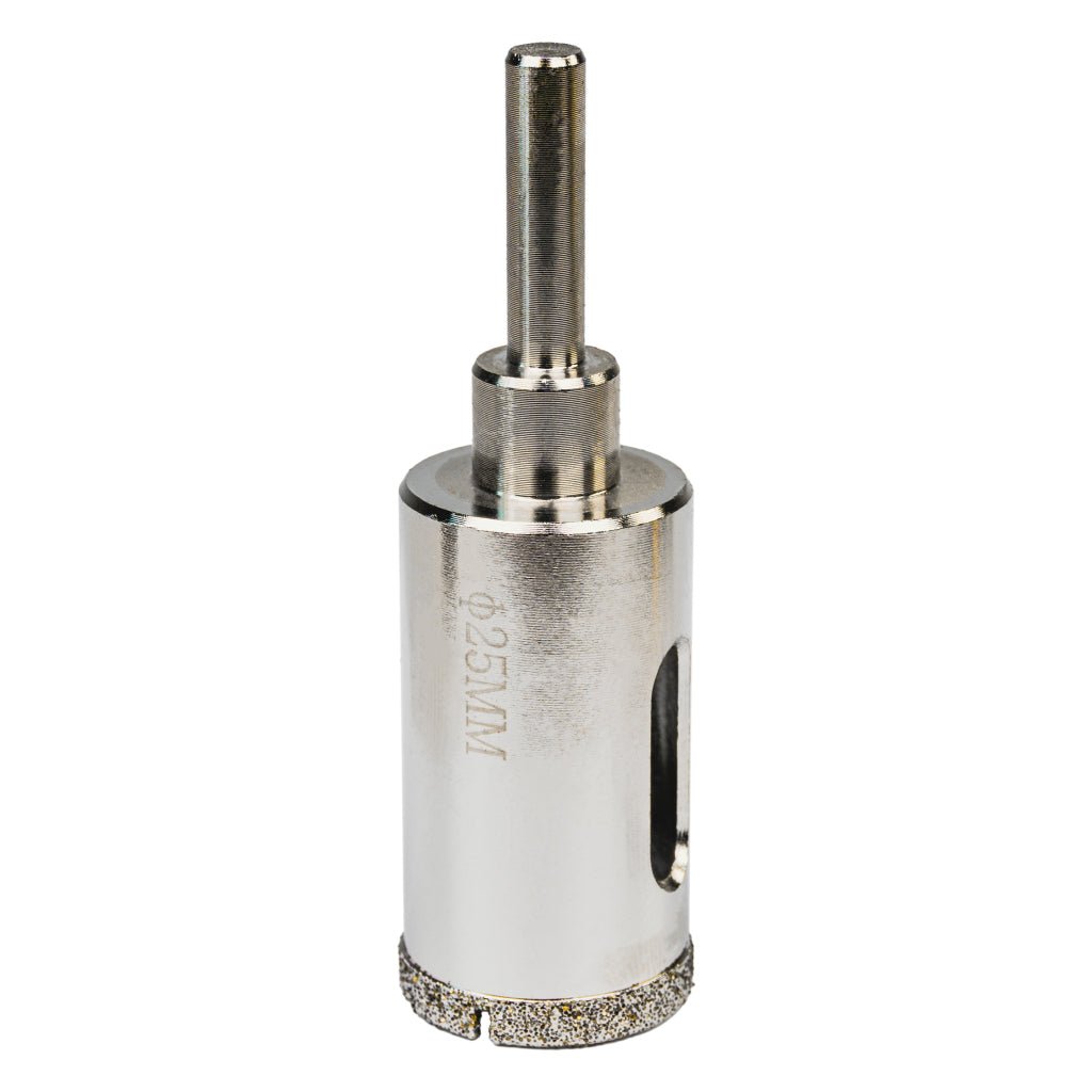RAIDER Carota pentru placi ceramice, dimantata Ø25 mm (1") RD Margini de taiere diamantate Taieturi laterale pentru racire suplimentara Potrivit pentru gaurire in placi ceramice Diam Raider - scule electrice si unelte profesionale - BricoMart
