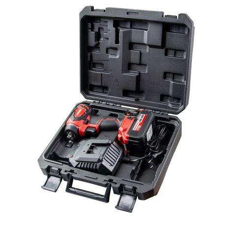 RAIDER Cheie impact 20V 1x4Ah 280Nm 1/2", 3/8" RDI - IBW03 SET Motor fara perii Functie de schimbare a sensului 4 trepte de reglare a cuplului si vitezei Iluminarea zonei de lucru cu Raider - scule electrice si unelte profesionale - BricoMart