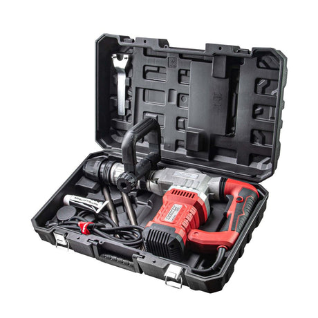 RAIDER Ciocan demolator 1500W 7.5 Kg SDS - Max 18J RDP - DH03 Maner suplimentar Sistem anti vibratii Mandrina SDS Max pentru inlocuirea rapida a sculelor Raider - scule electrice si unelte profesionale - BricoMart