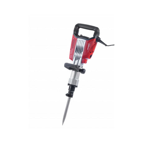 RAIDER Ciocan demolator 1800W 48J HEX 30mm RDI - DH01B Maner auxiliar antivibratii Relarea pozitiei manerului auxiliar Martor perii colectoare uzate Indicator prezenta tensiun Raider - scule electrice si unelte profesionale - BricoMart
