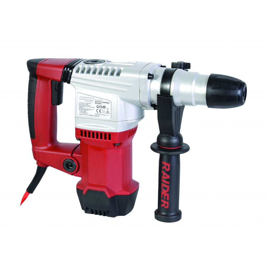 RAIDER Ciocan rotopercutor 1500W 32mm SDS - plus RD - HD47 Comutator de functii Prindere SDS+ Sistem anti - vibrații Maner auxiliar Limitator de adancime Raider - scule electrice si unelte profesionale - BricoMart