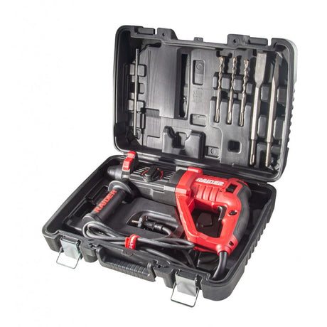 RAIDER Ciocan rotopercutor 750W 26mm viteza variabila RDP - HD05 Comutator de functii Prindere SDS+ Viteza reglabila Maner auxiliar Limitator de adancime Raider - scule electrice si unelte profesionale - BricoMart