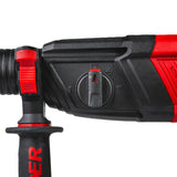 RAIDER Ciocan rotopercutor 800W 26mm 2.8J 4 funct. valiza RD - HD62 Energie de impact: 2.8 J – oferă puterea necesară pentru a găuri cu ușurință în beton Sistem SDS - plus – permite schimbar Raider - scule electrice si unelte profesionale - BricoMart
