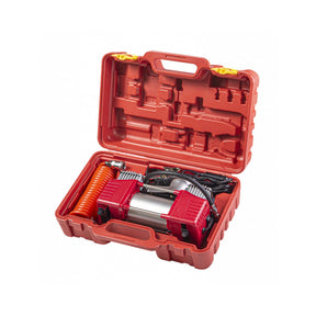RAIDER Compresor 12Vx300W 70L/min RD - AC14 Cu 3 adaptoare pentru diverse accesorii gonflabile Compresor metalic cu doi cilindri si cu cel mai mare debit din clasa Raider - scule electrice si unelte profesionale - BricoMart