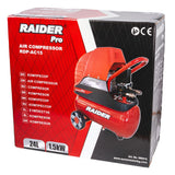 RAIDER Compresor aer 24L 1.5kW RDP - AC15 Compresorul de aer Raider Power Tools RD - AC15, cu motor de 2 CP și rezervor de 24L, este un echipament portabil și efici Raider - scule electrice si unelte profesionale - BricoMart