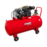 RAIDER Compresor aer pe curea 200l 2.2kW 250l/min 2pistoane RD - AC19 Design clasic si elegant. Consum redus de energie. Prevazut cu roti si maner pentru transport rapid si usor. Include man Raider - scule electrice si unelte profesionale - BricoMart
