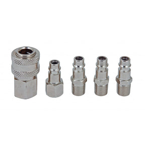 RAIDER Conectori rapid 1/4" set 5pcs RD-QC01 Conectare usoara si rapida a sculelor si furtunelor Protejat anticoroziune Raider - scule electrice si unelte profesionale - BricoMart