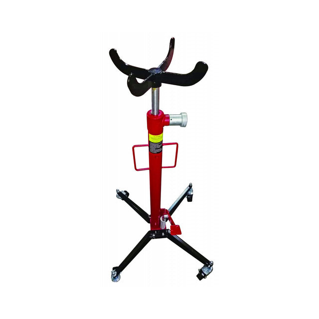 RAIDER Cric tip suport transmisie 0.5T 1 - 1.9m RD - TRJ01 Este fabricat din otel de inalta calitate Baza cu roti pentru deplasare usoara Raider - scule electrice si unelte profesionale - BricoMart