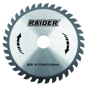 RAIDER Disc circular pentru lemn 185x60Tx20.0mm Potrivit pentru taierea lemnului Pastile din carburi Raider - scule electrice si unelte profesionale - BricoMart