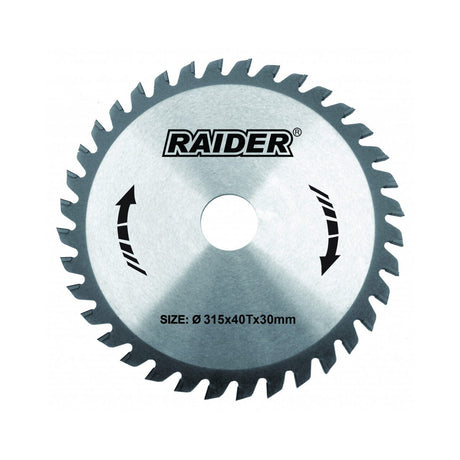 RAIDER Disc circular pentru lemn 315х40Тх30.0mm RD - SB26 Potrivit pentru taierea lemnului Pastile din carburi Raider - scule electrice si unelte profesionale - BricoMart