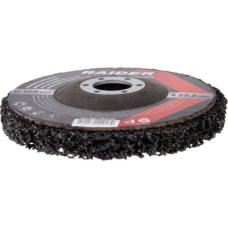 RAIDER Disc curatator 125x22.2mm RD Disc de curățare universal pentru polizor unghiular Curățarea ruginii de pe suprafețe mari în pregătirea lucrărilor de s Raider - scule electrice si unelte profesionale - BricoMart