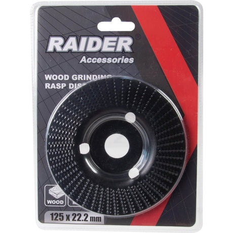 RAIDER Disc de slefuire 125x22.2mm pentru lemn Fabricat din oțel carbon durabil și rezistent la uzură și coroziune Are sute de dinți ascuțiți care pot îndepărta rapid Raider - scule electrice si unelte profesionale - BricoMart
