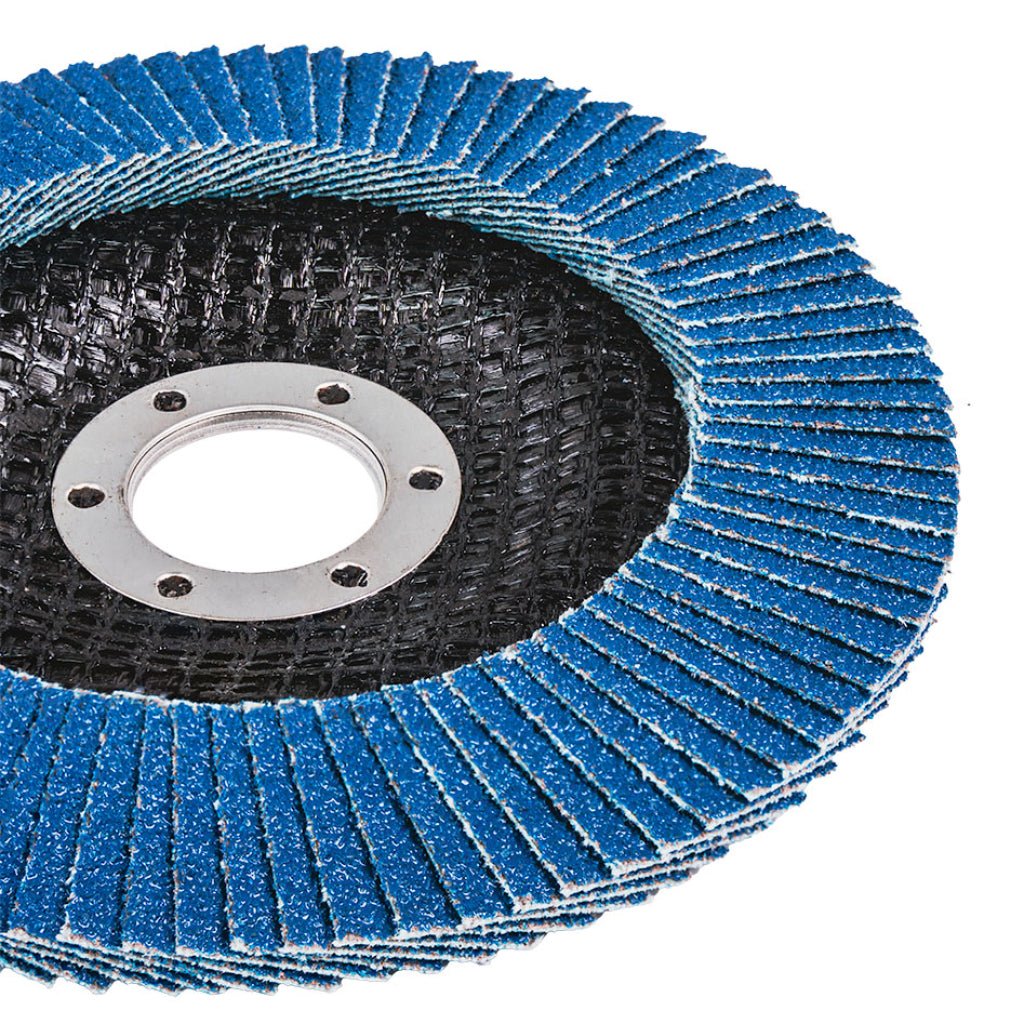 RAIDER Disc lamelar zirconiu 125mm G-60 Granule abrazive de zirconiu care oferă durabilitate Granulație G-60 Construcția lamelară permite o răcire mai bună în t Raider - scule electrice si unelte profesionale - BricoMart
