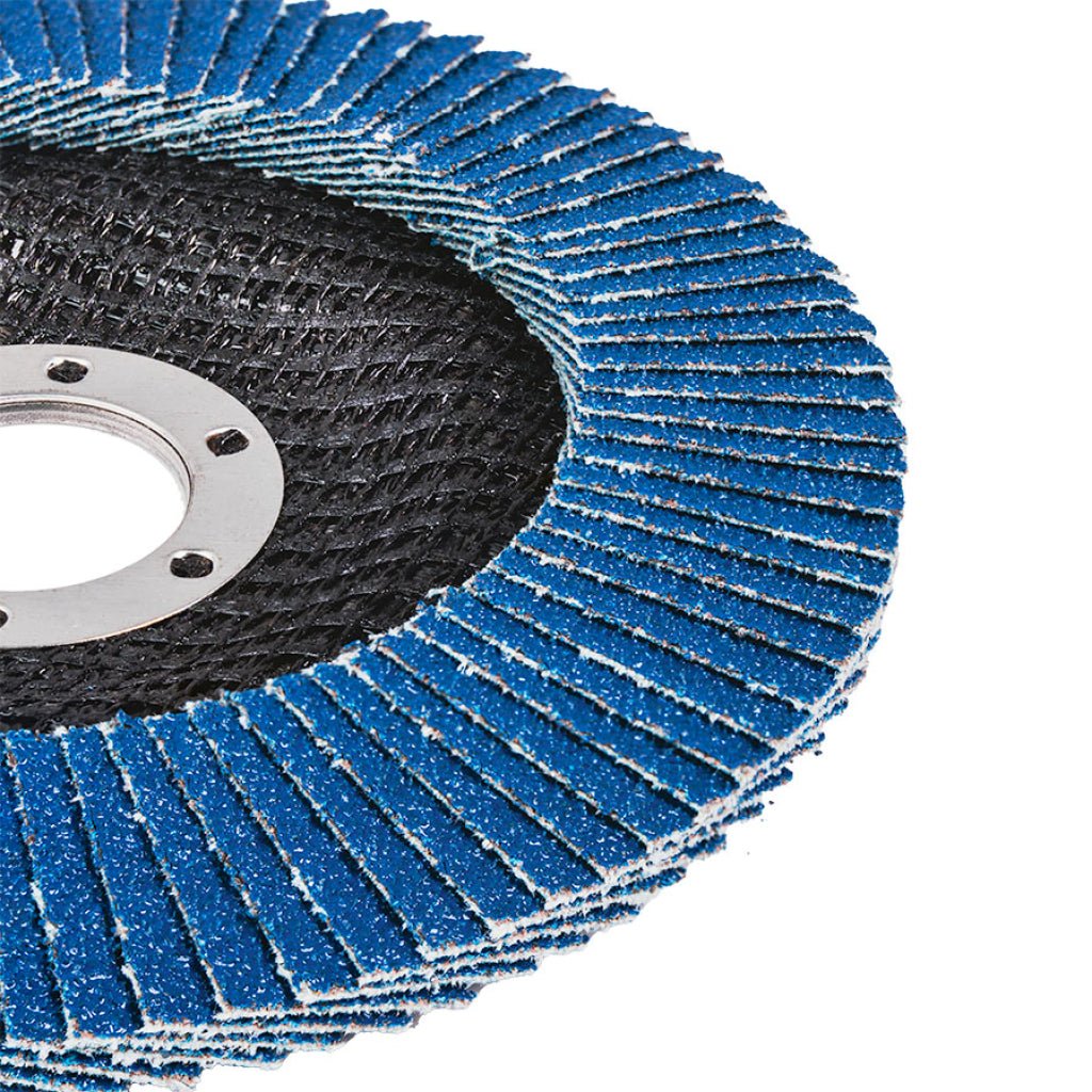RAIDER Disc lamelar zirconiu 125mm G-80 Granule abrazive de zirconiu care oferă durabilitate Granulație G-80 Construcția lamelară permite o răcire mai bună în t Raider - scule electrice si unelte profesionale - BricoMart