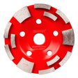 RAIDER Disc oala ptr slefuit beton 125x22.2mm "T12" Rândul dublu de segmente al discului de șlefuire diamantat combinat asigură îndepărtarea rapidă a straturilor și o șlefu Raider - scule electrice si unelte profesionale - BricoMart