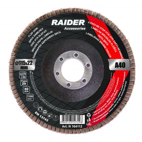 RAIDER Disc ptr slefuit 115mm А - 80 Pentru uz universal Polizare rapida, zgomot redus Rezistenta marita la uzura Raider - scule electrice si unelte profesionale - BricoMart
