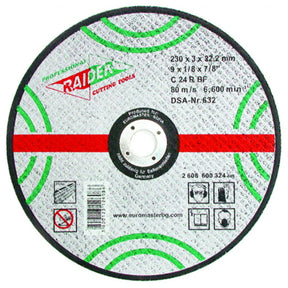 RAIDER Disc taieri piatra 180х3.2х22.2mm Disc pentru taiet materiale nemetalice Potrivit pentru taierea pietrei Viteza periferica maxima: 80 m / s Raider - scule electrice si unelte profesionale - BricoMart