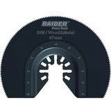 RAIDER Disc unealta multifunctionala pt.lemn si metal ø87mm BIM Fabricat din otel rezistent la impact cu durata lunga de viata Potrivit pentru lemn si metal Raider - scule electrice si unelte profesionale - BricoMart