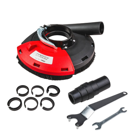 RAIDER Extractor de praf pentru polizoare unghiulare 180mm Colectare eficienta a prafului – mentine zona de lucru curata Protectie pentru operator si unealta – reduce riscul parti Raider - scule electrice si unelte profesionale - BricoMart