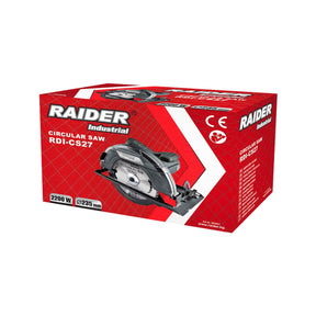 RAIDER Fierastrau circular ø235mm 2200W RDI - CS27 Maner anti vibratie Maner antiderapant Buton pentru protectie la porniri accidentale Reglarea adancimii de taiere Posibi Raider - scule electrice si unelte profesionale - BricoMart