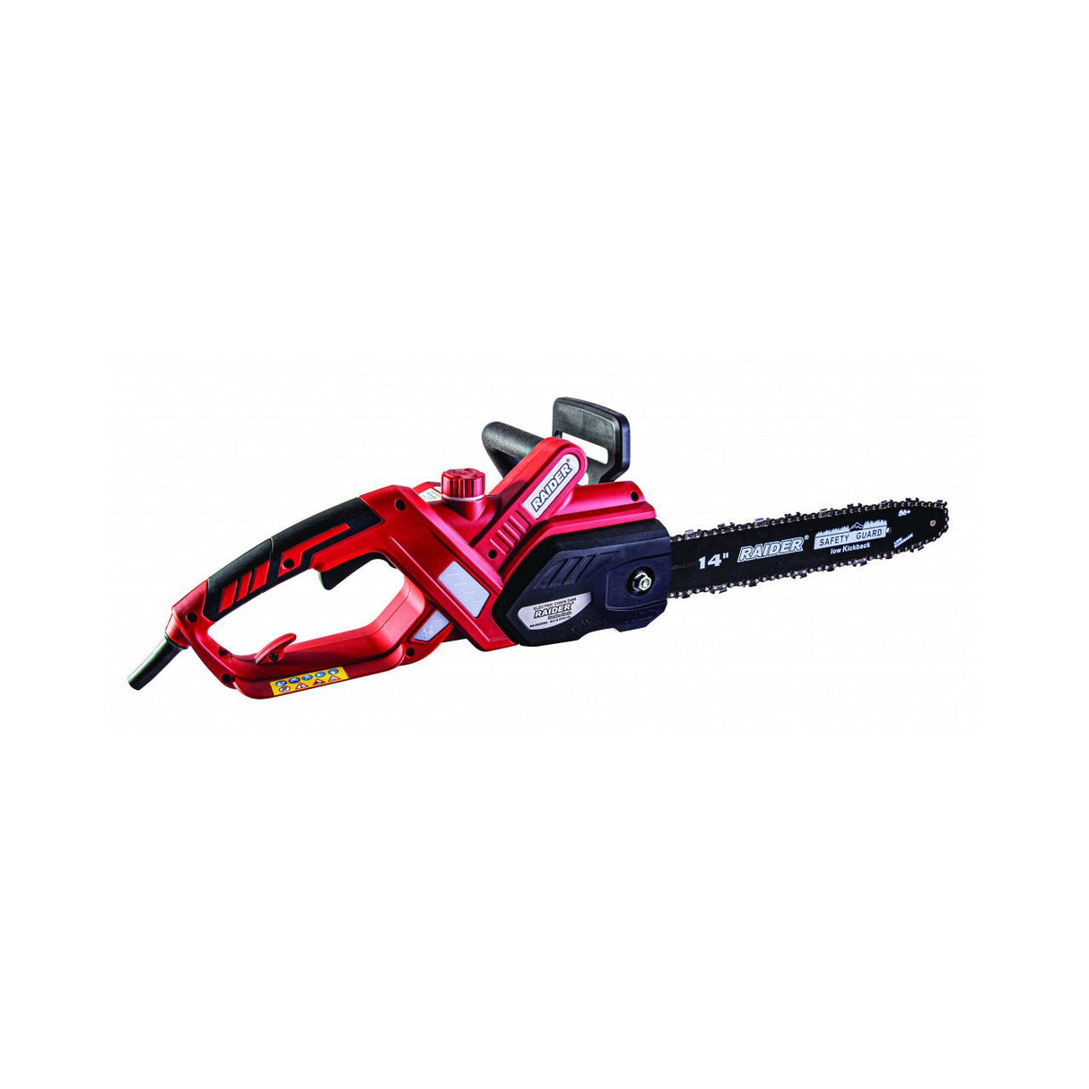 RAIDER Fierastrau electric cu lant 355mm (14") 2000W RD - ECS16 Raspuns rapid al franei de urgenta Maner frontal Carlig pentru fixarea cablului de Ungerea automata a lantului Monitoriz Raider - scule electrice si unelte profesionale - BricoMart