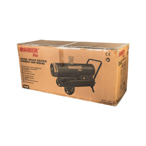 RAIDER Generator aer cald diesel ardere indirecta 50kW RDP - IDSH60 Cu o putere de 50 kW, acest încălzitor este potrivit pentru încălzirea unor spații mari, cum ar fi depozite, magazii, șa Raider - scule electrice si unelte profesionale - BricoMart