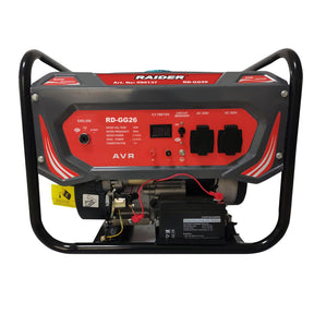RAIDER Generator benzină 2.8kW pornire electrica RD - GG26 Motor puternic în patru timpi, cu cilindree de 212 cm³, care asigură performanțe ridicate. Sistem de aprindere fără cont Raider - scule electrice si unelte profesionale - BricoMart