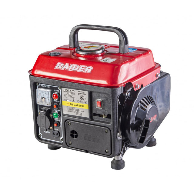 RAIDER Generator pe benzina 0.65kw RD - GG08 Sistem de pornire manual Maner pentru transportul facil Raider - scule electrice si unelte profesionale - BricoMart