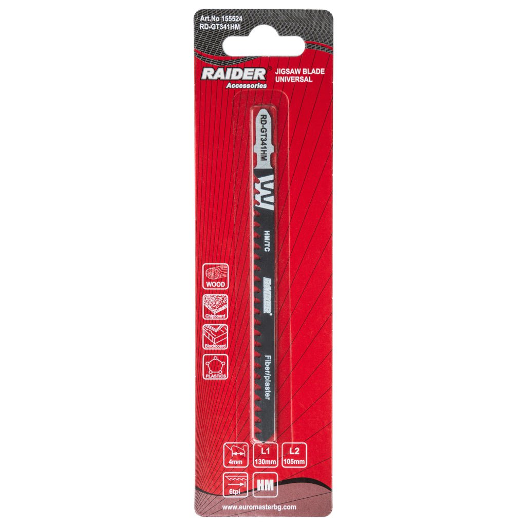 RAIDER Lama fierastrau pend. universala 130mm 4.0mm 6TPI RD - GT341HM Raider - scule electrice si unelte profesionale - BricoMart