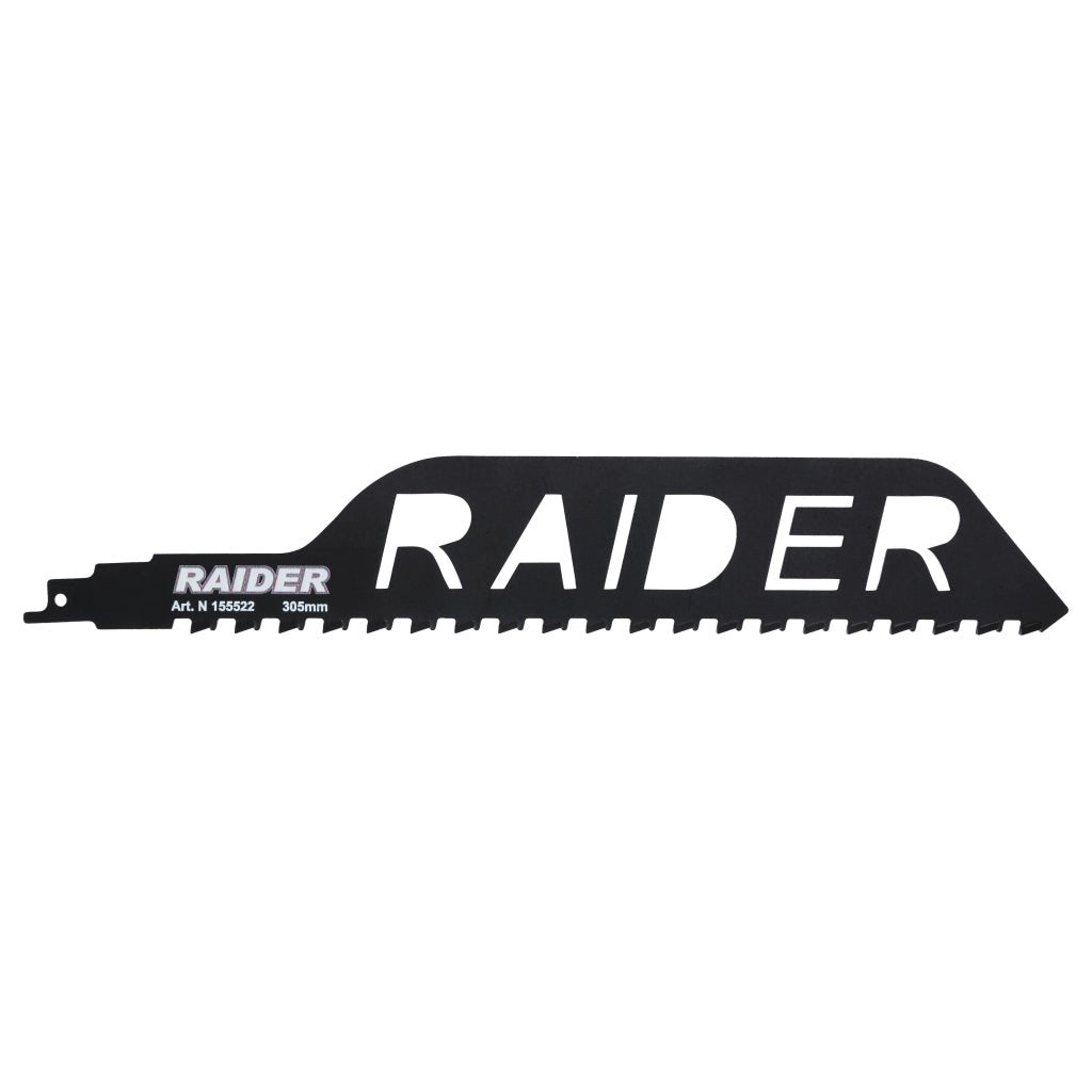 RAIDER Lama fierastrau sabie caramida 305mm 12,7mm 2TPI RD - BS1243HM Lungime lamă: 305 mm – lungimea mai mare permite tăierea adâncă a cărămizilor mai groase și a materialelor de construcți Raider - scule electrice si unelte profesionale - BricoMart