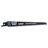 RAIDER Lama fierastrau sabie universala 150mm 4,3mm6TPI RD - GS641HM Cuțitul RD - GS641HM este proiectat pentru a tăia o gamă largă de materiale, inclusiv lemn, metal, plastic și materiale co Raider - scule electrice si unelte profesionale - BricoMart