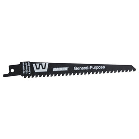 RAIDER Lama fierastrau sabie universala 150mm 4,3mm6TPI RD - GS641HM Cuțitul RD - GS641HM este proiectat pentru a tăia o gamă largă de materiale, inclusiv lemn, metal, plastic și materiale co Raider - scule electrice si unelte profesionale - BricoMart