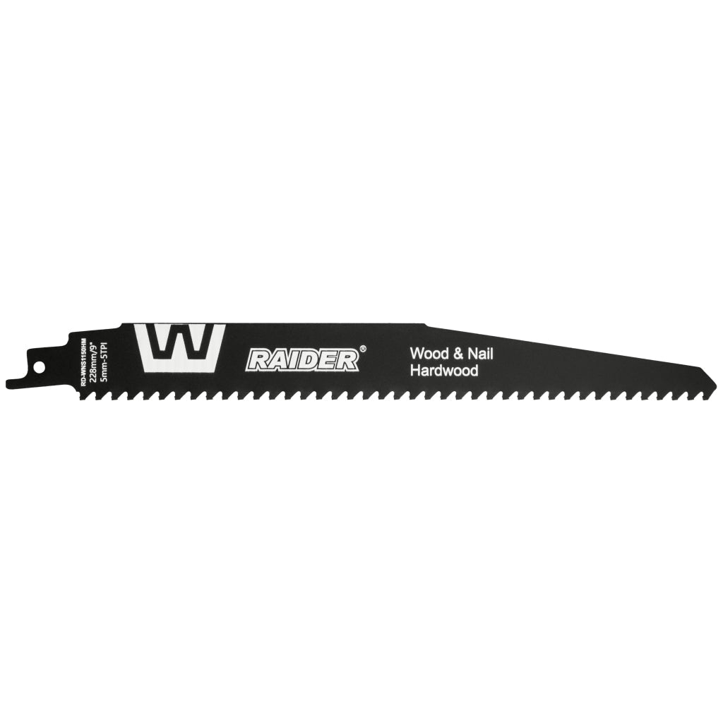 RAIDER Lama fierastrau sabie W&N 228mm 5mm 5TPI RD - WNS1150HM Raider - scule electrice si unelte profesionale - BricoMart
