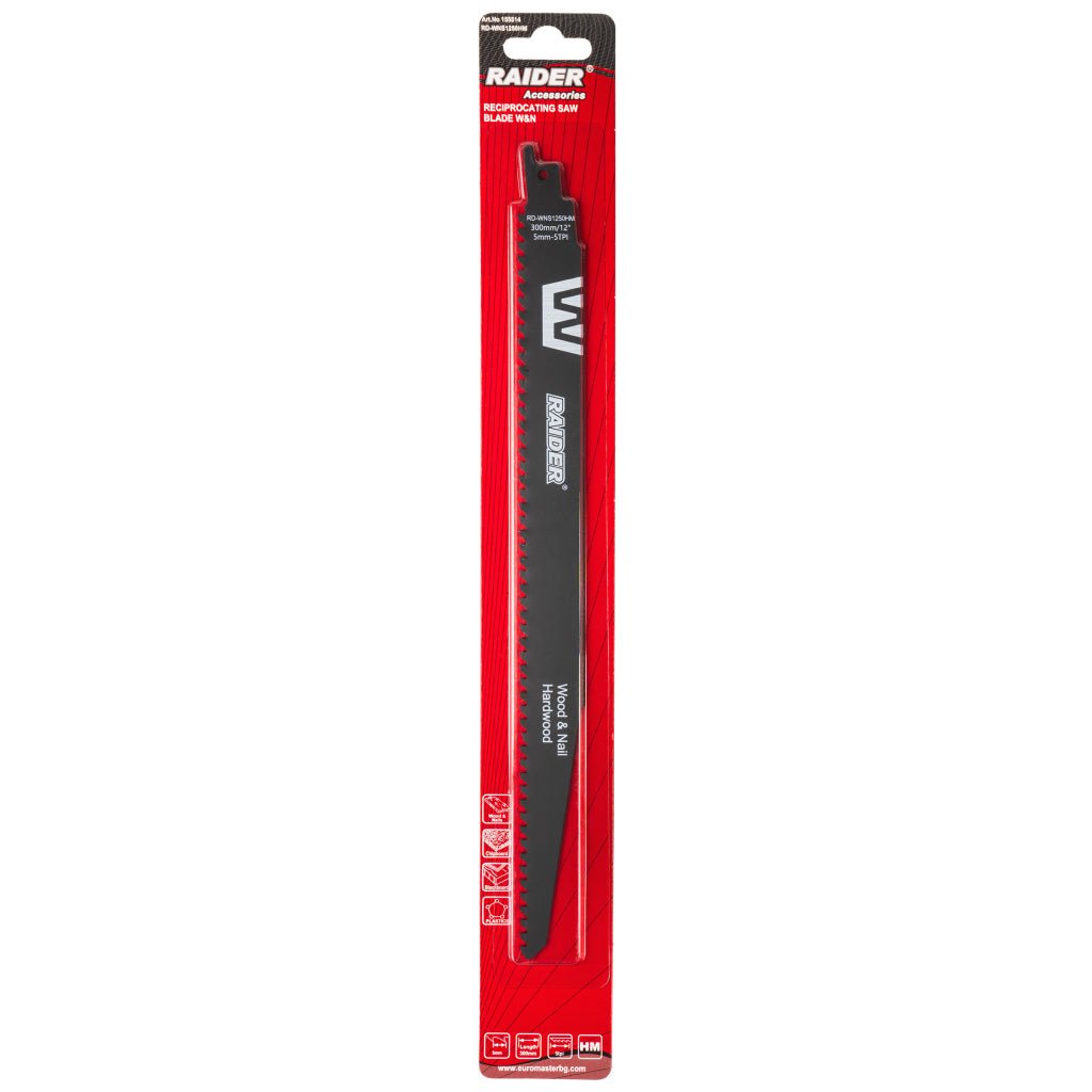 RAIDER Lama fierastrau sabie W&N 300mm 5mm 5TPI RD - WNS1250HM Raider - scule electrice si unelte profesionale - BricoMart