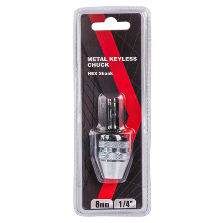 RAIDER Mandrina pentru surubelnita HEX 1/4" 8mm metalic Mecanismul de autostrângere asigură atașarea rapidă Construcția metalică garantează durabilitate și rezistență la uzură, Raider - scule electrice si unelte profesionale - BricoMart