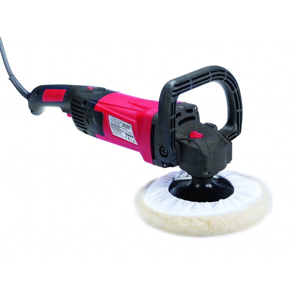 RAIDER Masina de polisat ø180mm 1300W 800 - 3500min - 1 RDI - PC05 Turatie reglabila Buton de blocare a axului de iesire Maner auxiliar Raider - scule electrice si unelte profesionale - BricoMart