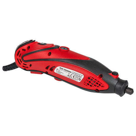 RAIDER Mini polizor drept set cablu & acces. 135W RD - MG06 Turatie reglabila Cutie de transport cu accesorii Arbore flexibil pentru o gravură precisă si comoda Raider - scule electrice si unelte profesionale - BricoMart