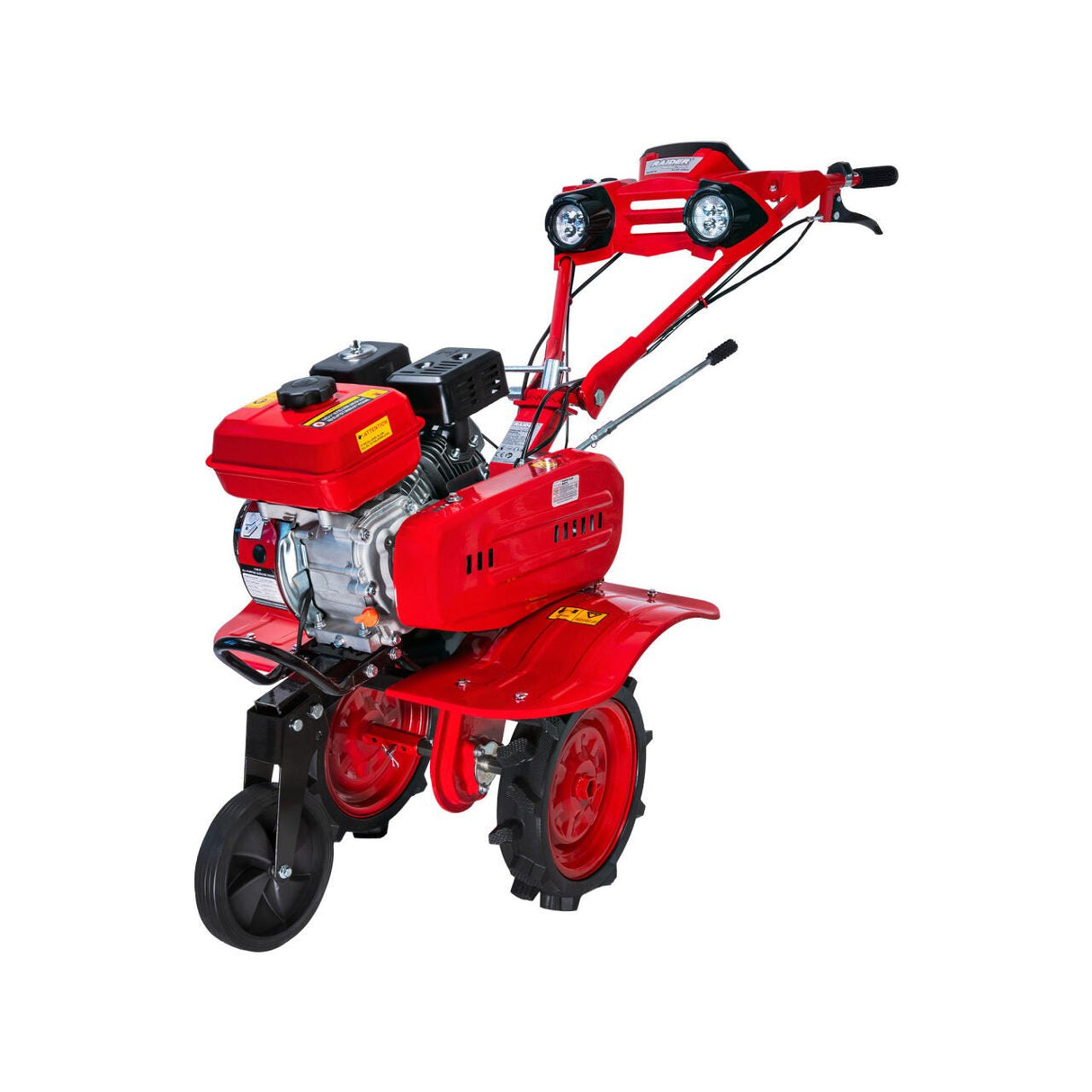 RAIDER Motocultor 5.2kW (7.0hp) 1200mm 2+1 viteze 2 faruri RD - WT16 Motor pe benzină puternic, în 4 timpi – asigură performanță ridicată, eficiență și economie de combustibil Zonă de lucru Raider - scule electrice si unelte profesionale - BricoMart