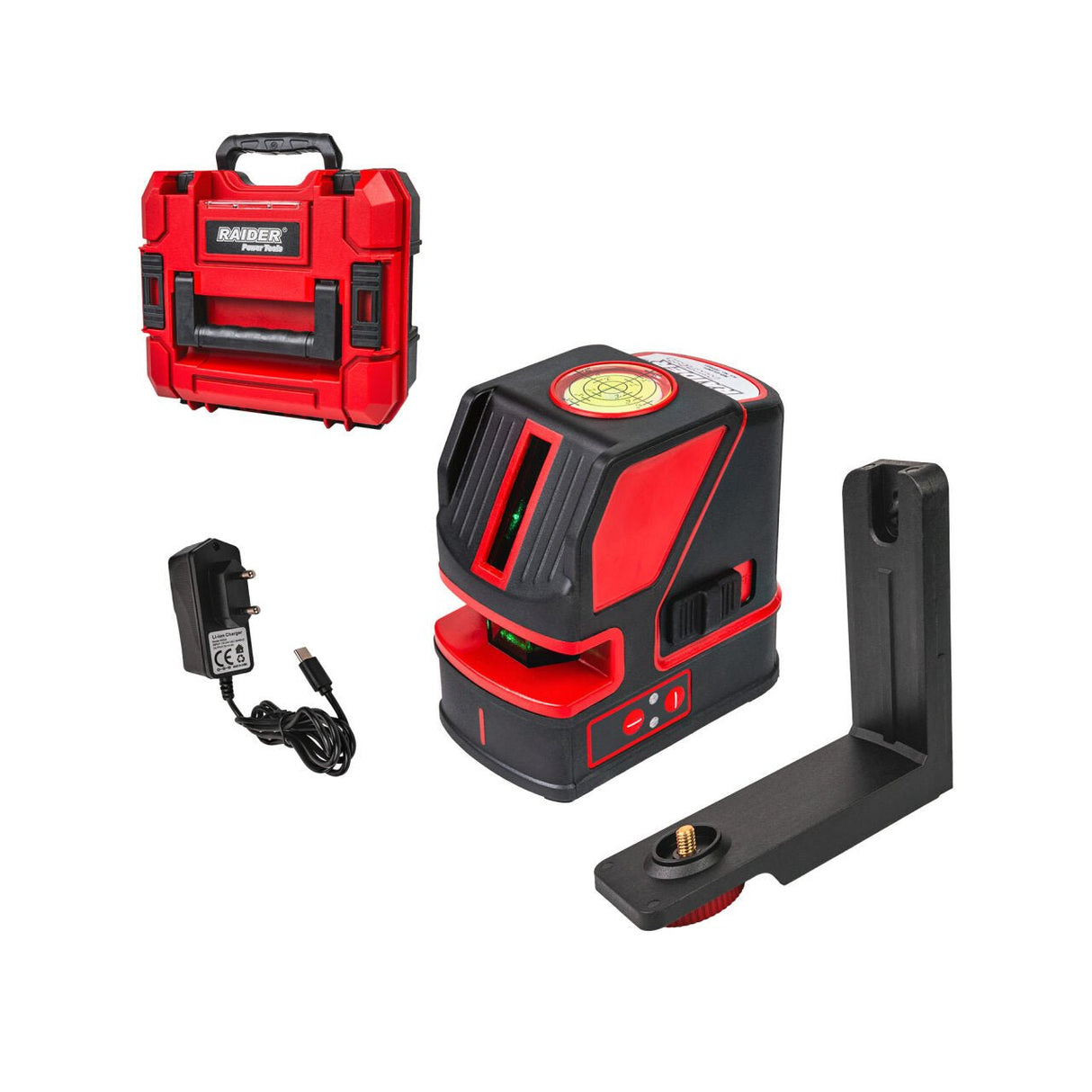 RAIDER Nivela automata laser verde cruce 30m 180° RD - CLG01 Raider - scule electrice si unelte profesionale - BricoMart