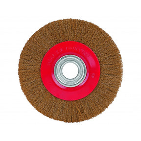 RAIDER Perie circulara din sarma otel acoperire alama 5/125mm Perie de sarma din otel cu acoperire de alama Raider - scule electrice si unelte profesionale - BricoMart