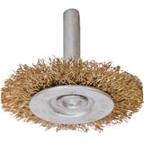RAIDER Perie circulara din sarma ptr bormasina 3/ 75mm Coada cilindrica Perie de sarma din otel cu acoperire de alama Raider - scule electrice si unelte profesionale - BricoMart