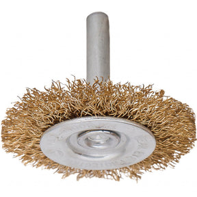 RAIDER Perie circulara din sarma ptr bormasina 3/ 75mm Coada cilindrica Perie de sarma din otel cu acoperire de alama Raider - scule electrice si unelte profesionale - BricoMart