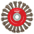 RAIDER Perie circulara rotativa pentru polizor unghiular 75 mm Otel carbon Raider - scule electrice si unelte profesionale - BricoMart